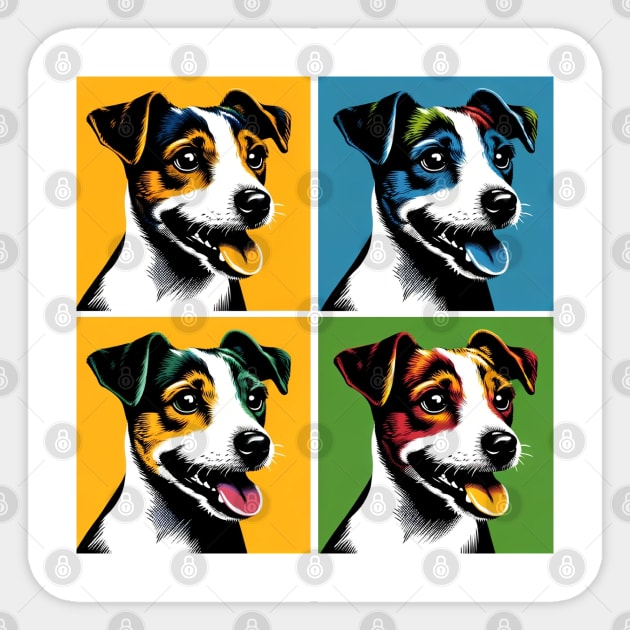 Jack Russell Terrier Pop Art - Dog Lovers Sticker by PawPopArt